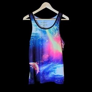 Men's Authentic Classic Pacific Surf Cosmic Tank Top Multi-Colored, Size: Small